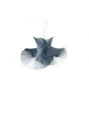 Lampa wisząca drewniana Minimikado niebieska LZF