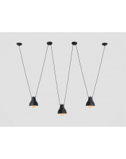 Lampa wisząca Coben Hangman 3 czarna Customform