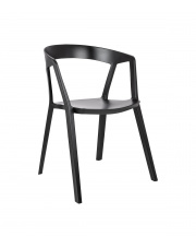 Krzesło VIBIA czarne - polipropylen King Home