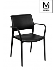 Krzesło PETRA czarne - polipropylen Modesto Design