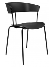 Krzesło JETT czarne - polipropylen, metal King Home
