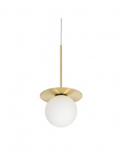 Lampa wisząca Borra B biała/mosiądz Ummo