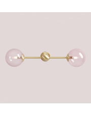 Kinkiet Pink Pearl S 2 Brass 1113D40S Aldex