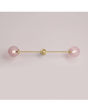 Kinkiet Pink Pearl L 2 Brass 1113D40_L Aldex