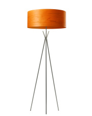 Lampa podłogowa drewniana Cosmos pomarańczowa LZF