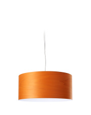 Lampa wisząca drewniana Gea Small pomarańczowa LZF
