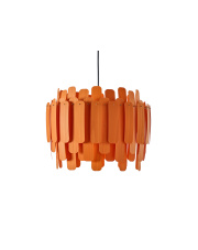 Lampa wisząca drewniana Maruja pomarańczowa LZF