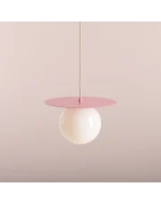 Kulista lampa wisząca LOOP BABY PINK M 1125G18_M Aldex