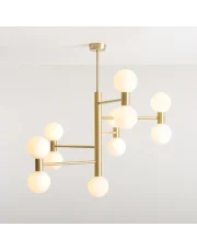  Efektowna lampa sufitowa FLARE CEILING 11 BRASS 1134PL_W40 Aldex