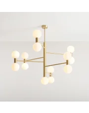  Efektowna lampa sufitowa FLARE CEILING 13 BRASS 1134PL_R40  Aldex