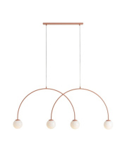 LAMPA WISZĄCA UNA 4 CORAL L 1116L11_L ALDEX
