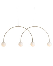 LAMPA WISZĄCA UNA 4 BEIGE L 1116L17_L ALDEX