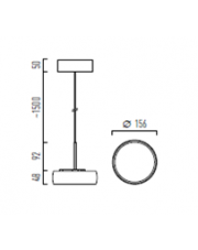 Lampa wisząca kompletna Myco One Z 160 Chors