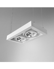 Lampa wisząca Cadra 111x2 230V 54712 czarno-biała Aqform 24h